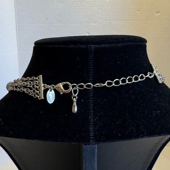 5-Strand Genuine Jade Gemstone Beaded Lia Sophia "Sugar Plum" Statement Necklace - Picture 14 of 16